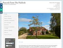 Tablet Screenshot of peacock-farm.co.uk